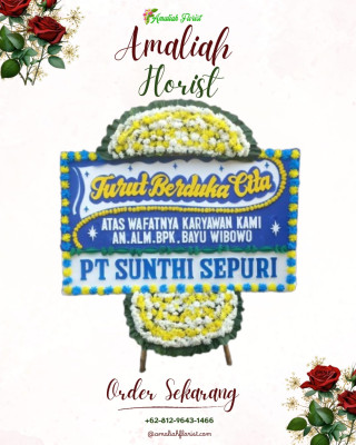 Papan Bunga Duka di Dempo Utara